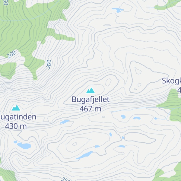 Map of Bugafjellet