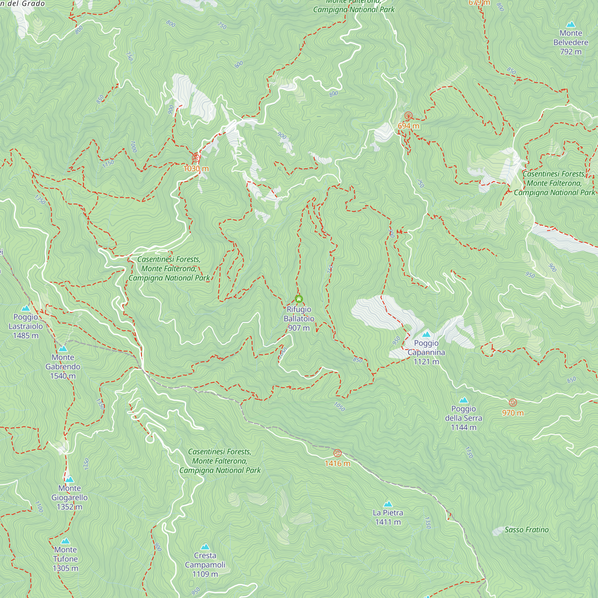Rifugio Ballatoio map