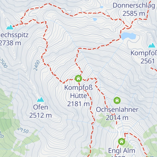 Map of Kompfoß Hütte