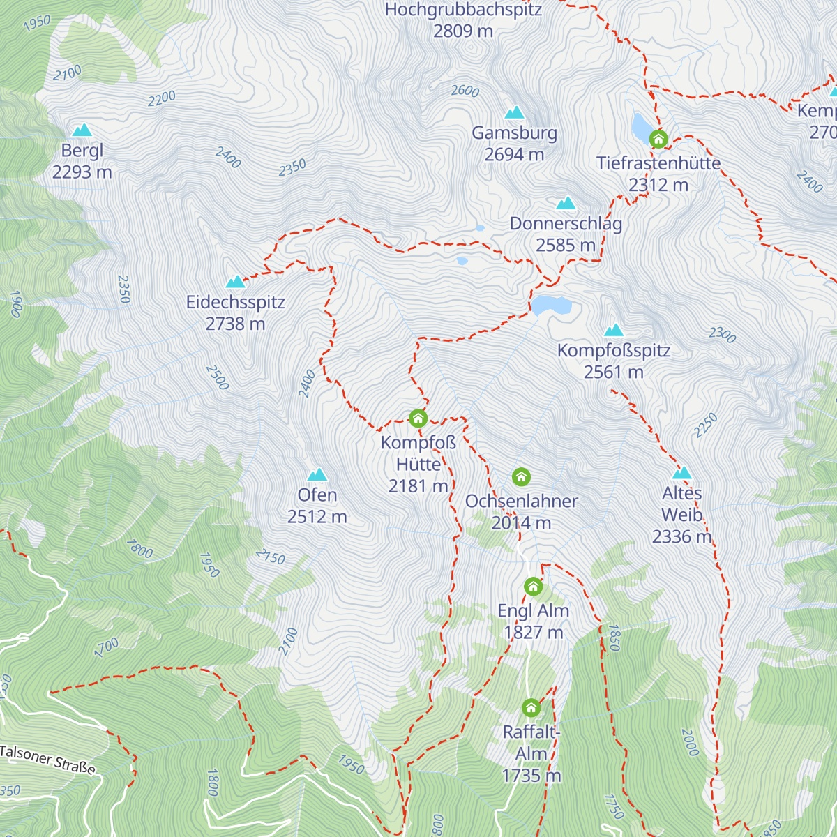 Kompfoß Hütte map