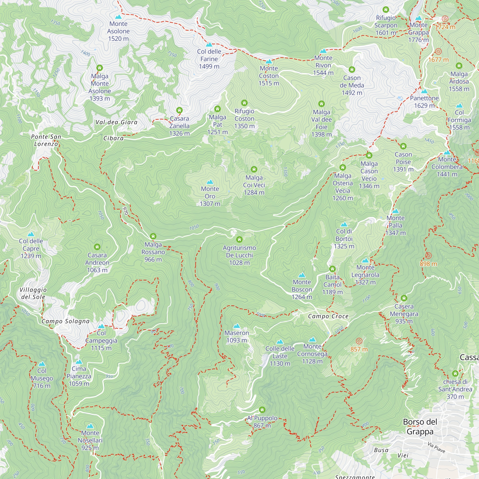 Agriturismo De Lucchi map