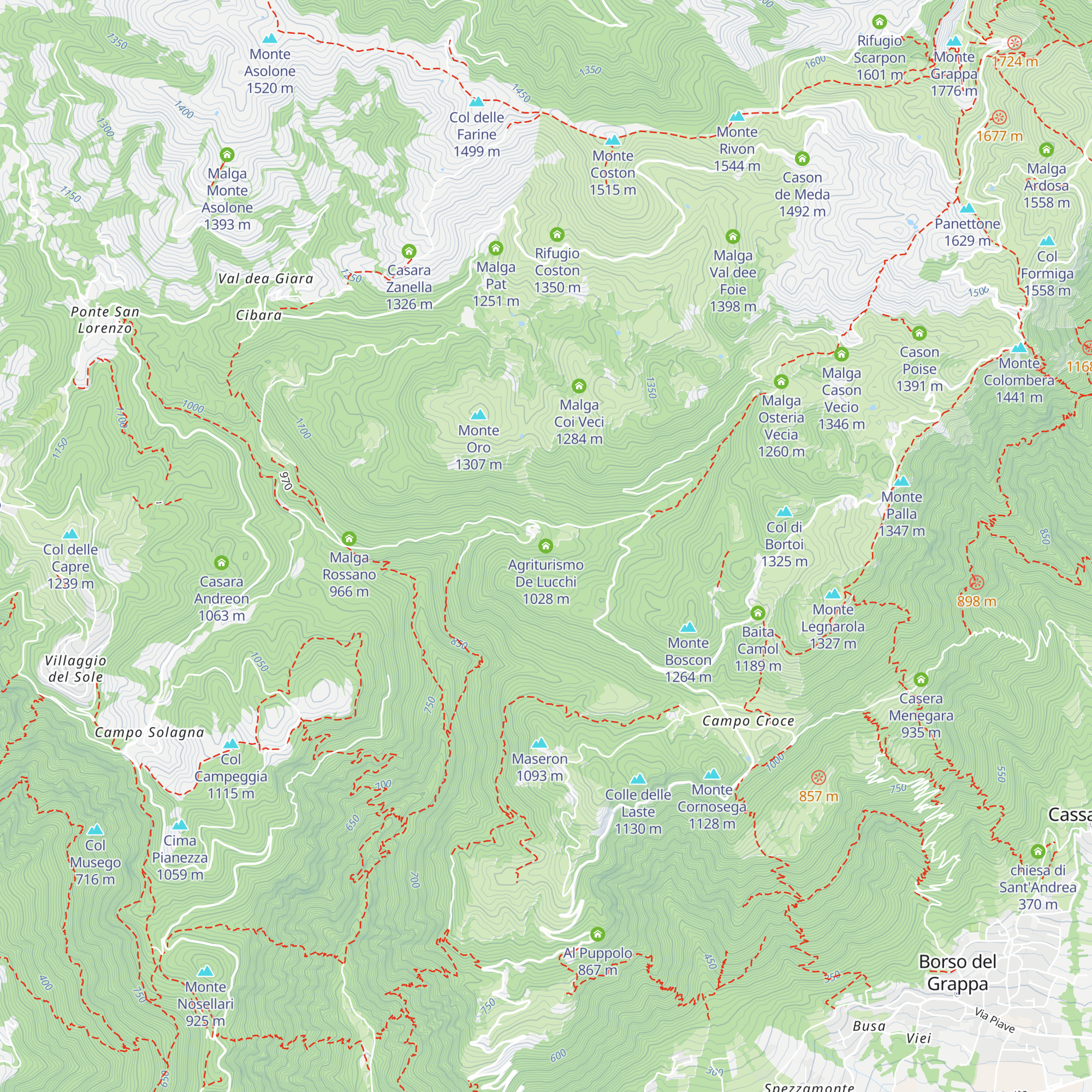 Agriturismo De Lucchi map