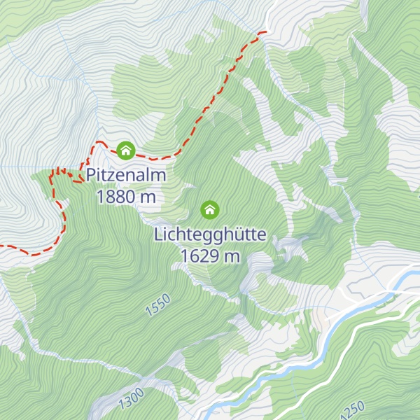 Map of Lichtegghütte