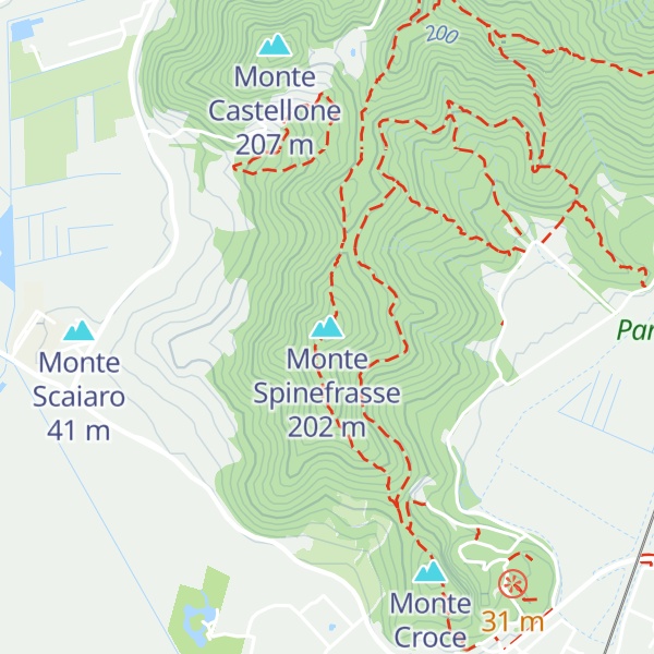 Map of Monte Spinefrasse