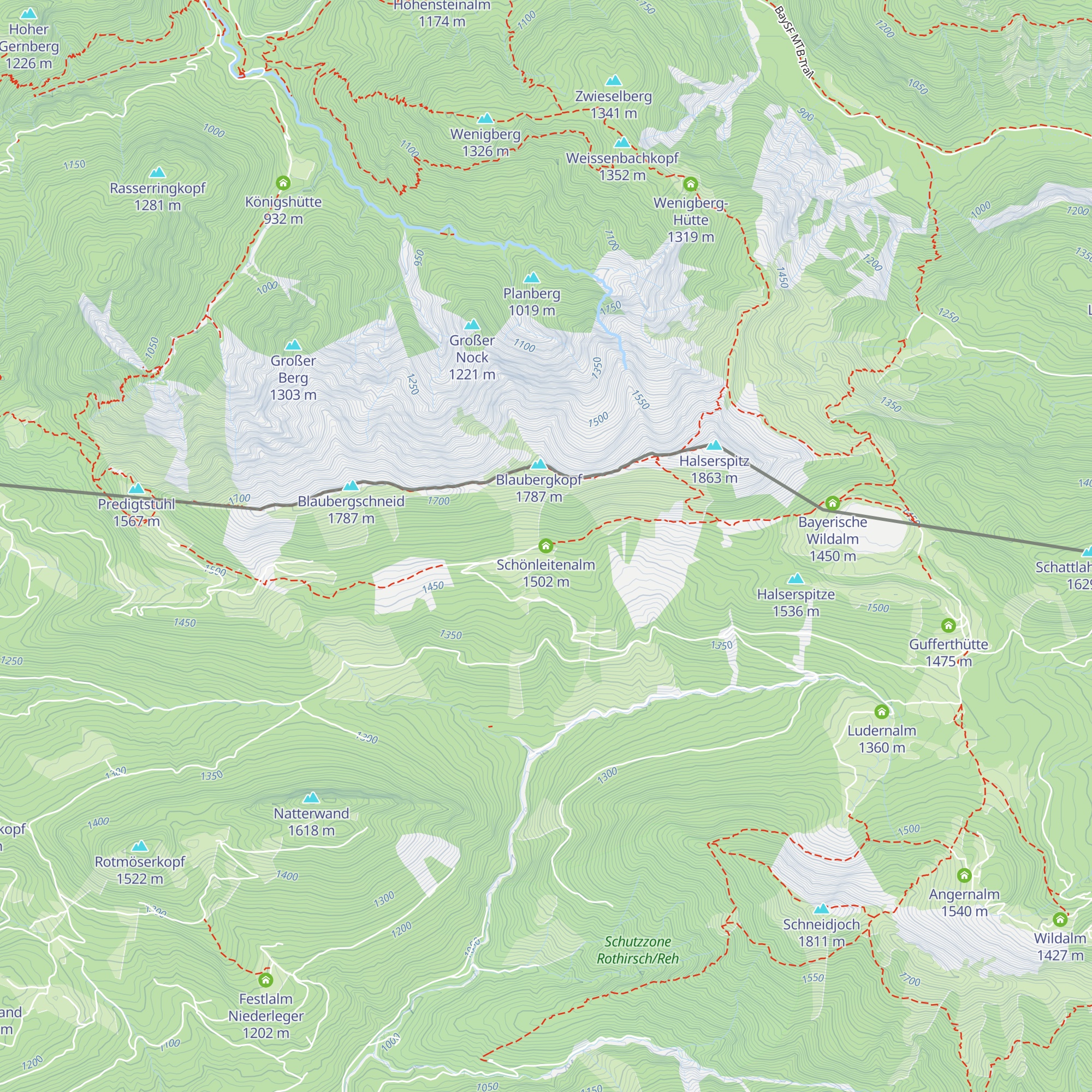 Schönleitenalm map