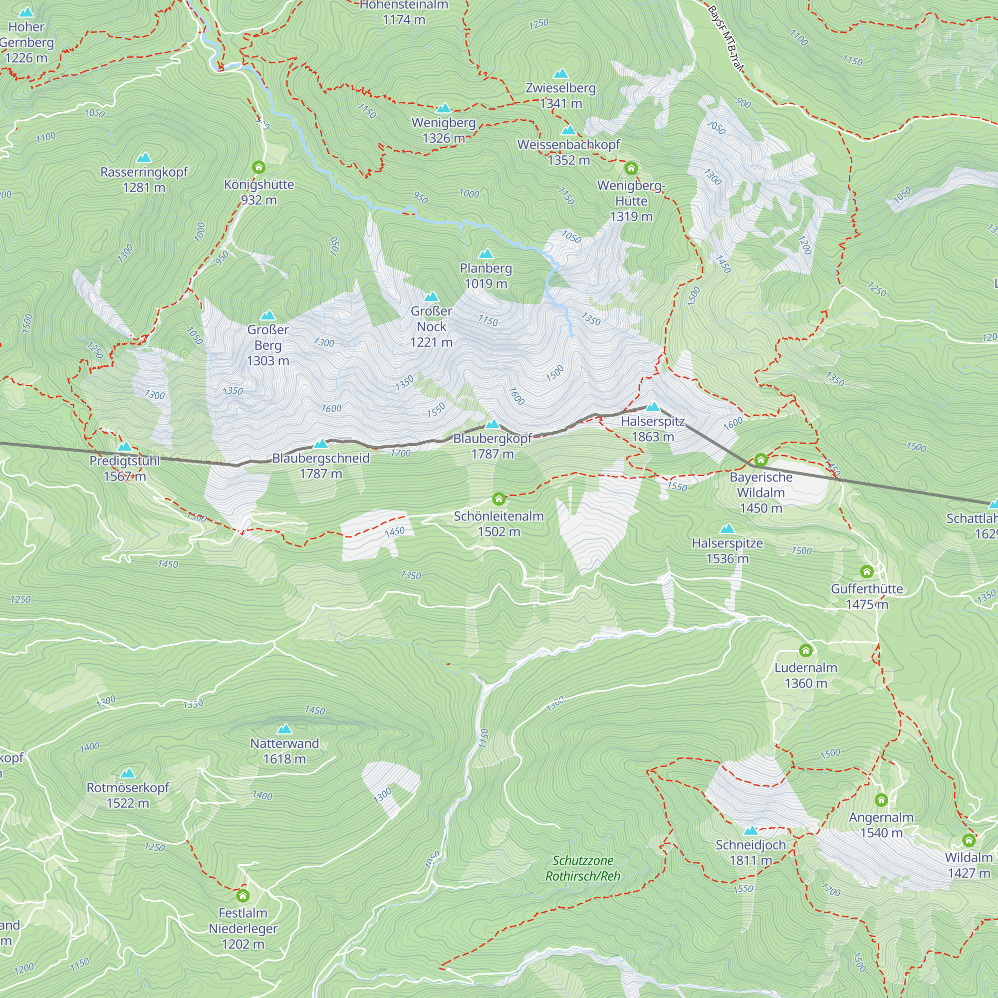 Schönleitenalm map
