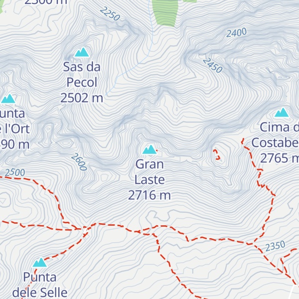 Map of Gran Laste
