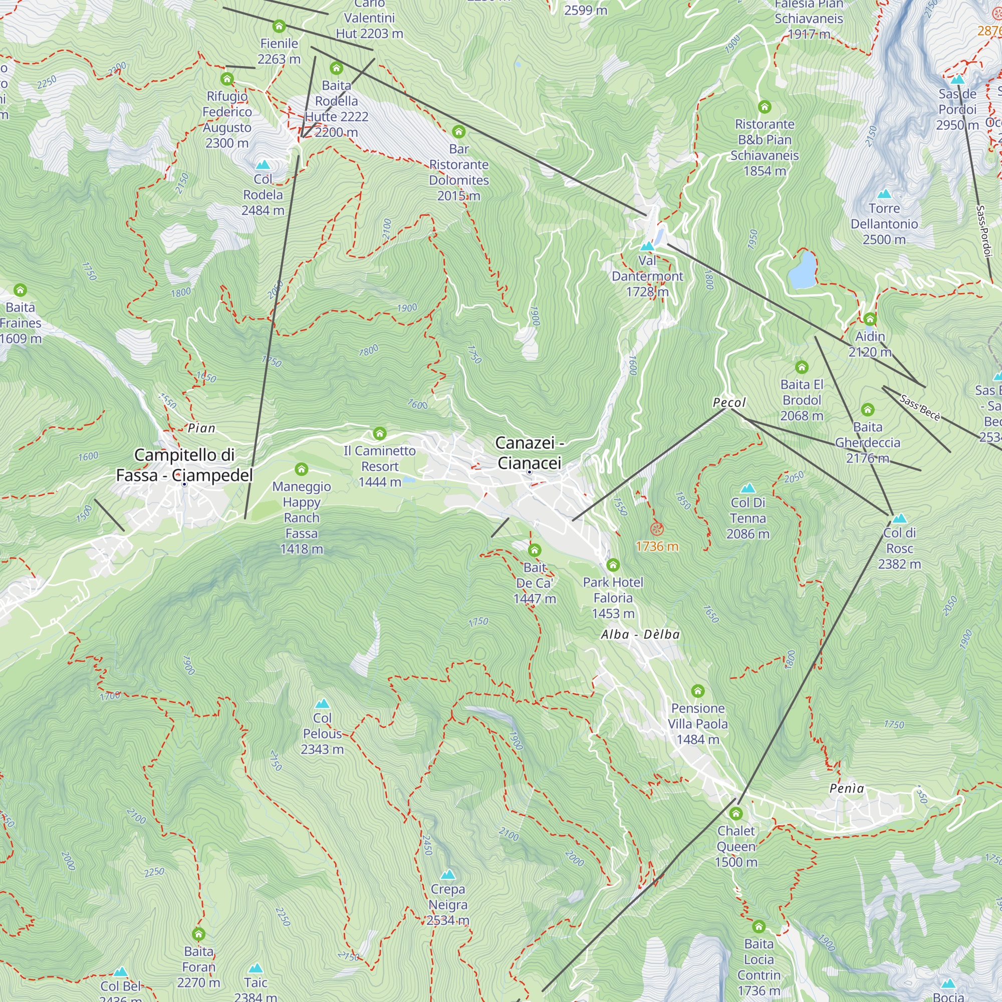 Baita Al Parco map