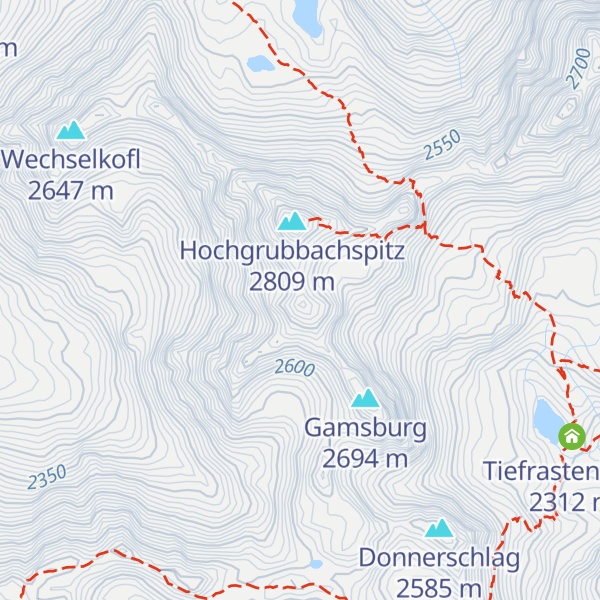Map of Kleiner Grubbachspitz