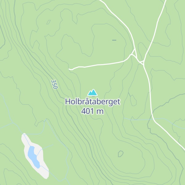 Map of Holbråtaberget