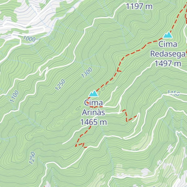 Map of Cima Arinàs