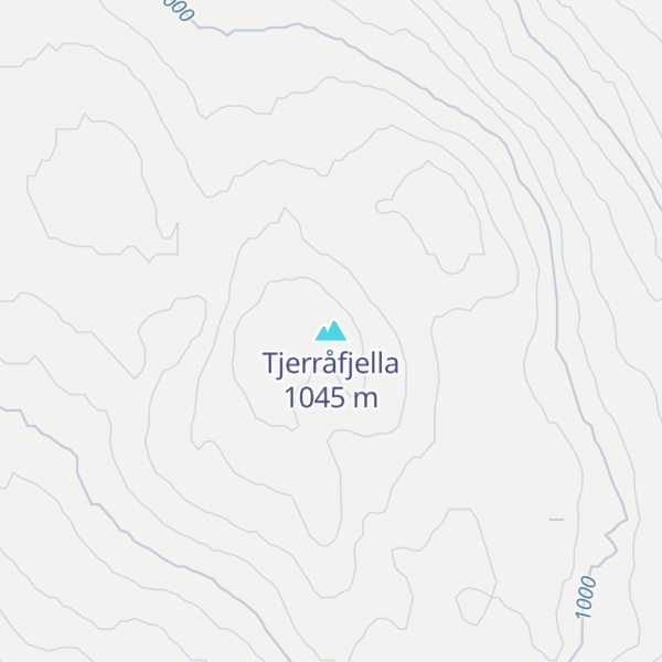 Map of Tjerråfjella