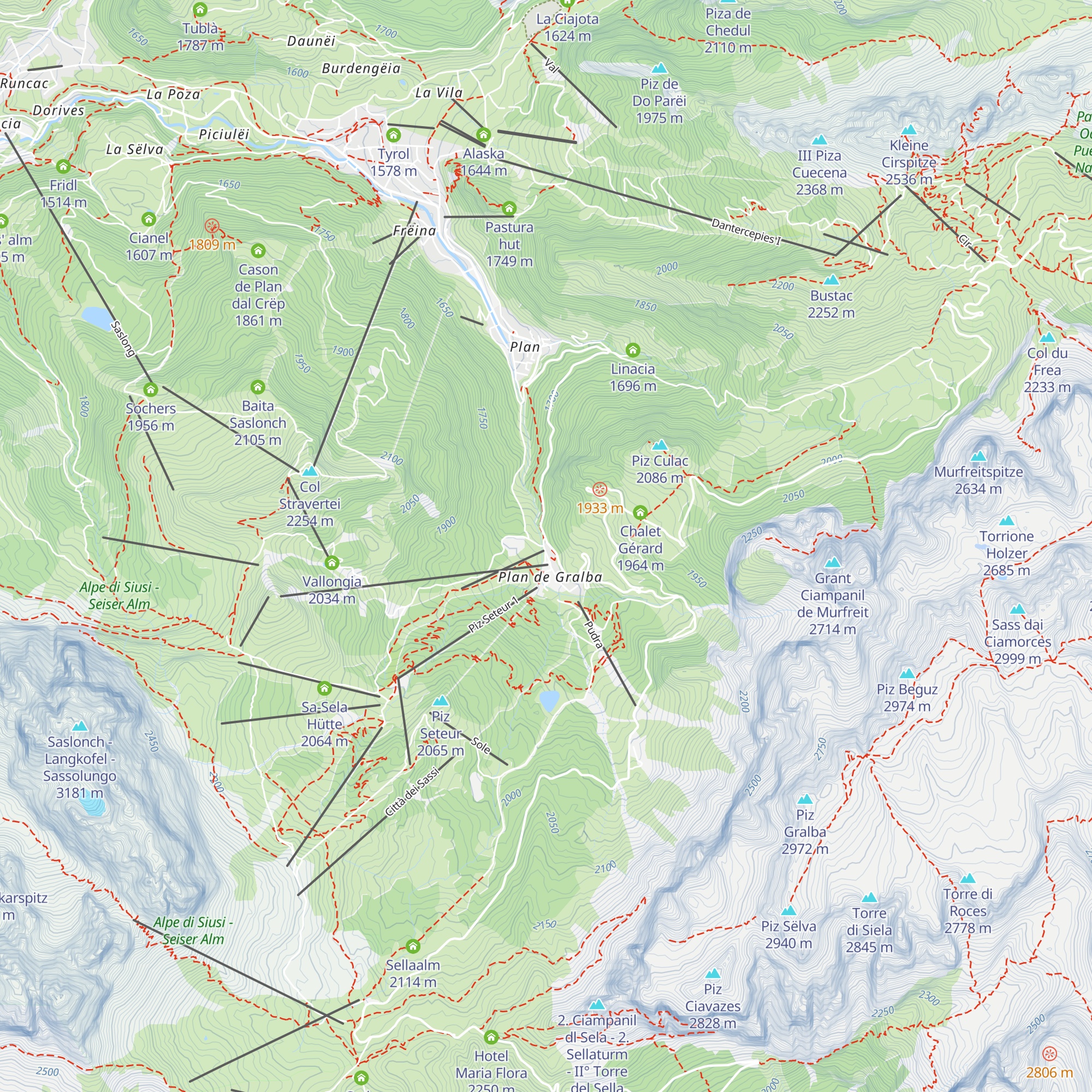 Chalet Albric map