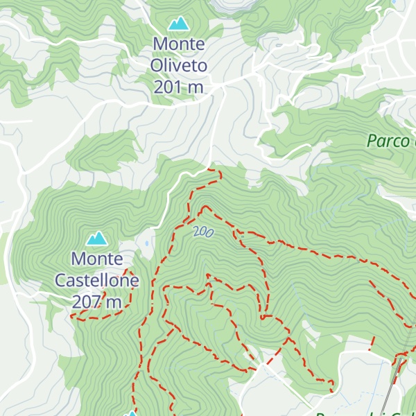 Map of Monte Ceva