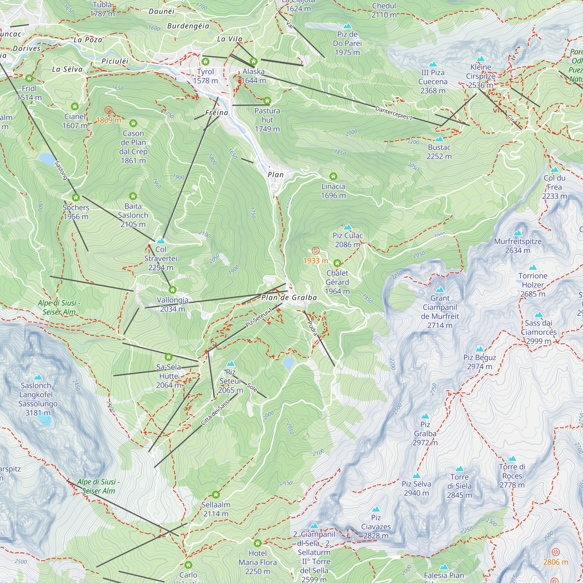 Da Tamosso map