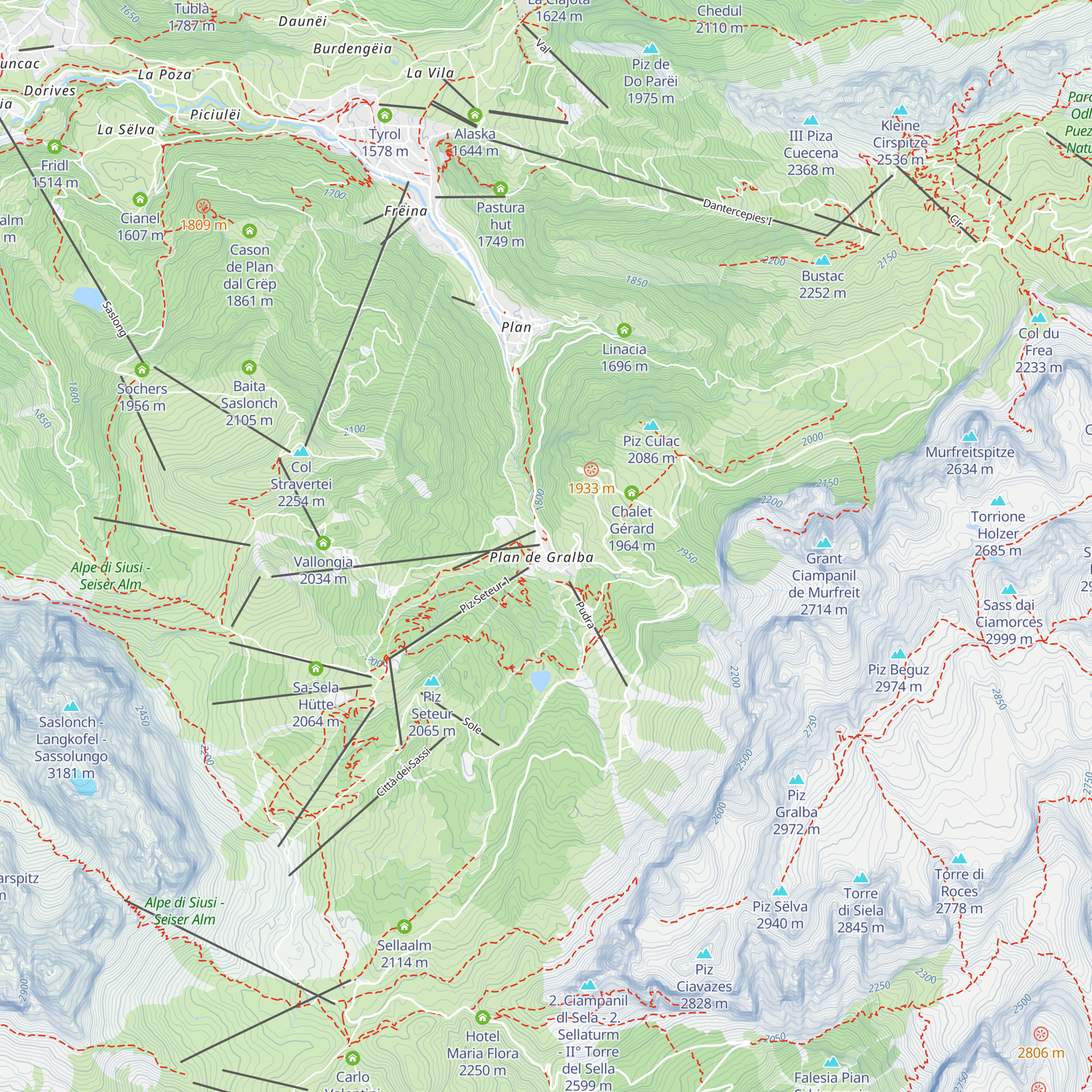 Da Tamosso map