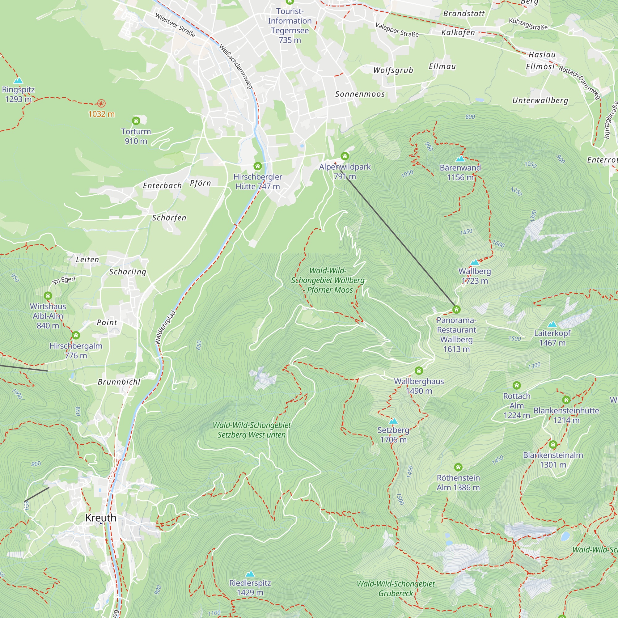 Wallbergmoosalm Berggaststätte map