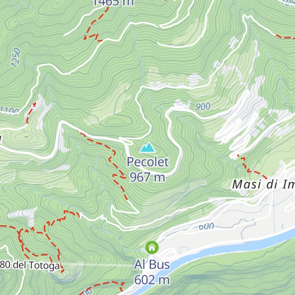 Map of Pecolet