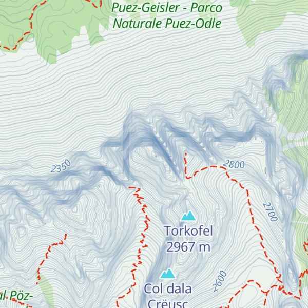 Map of La Furchёta