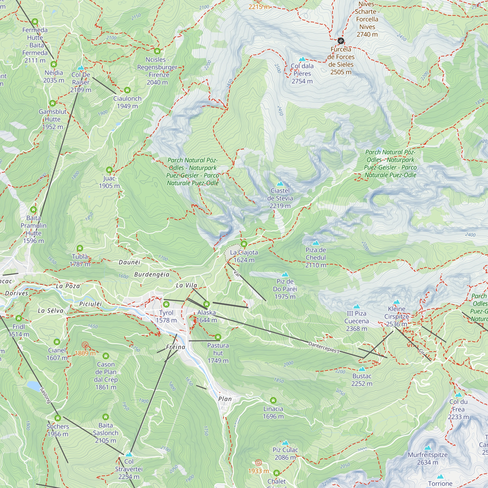 La Ciajota map