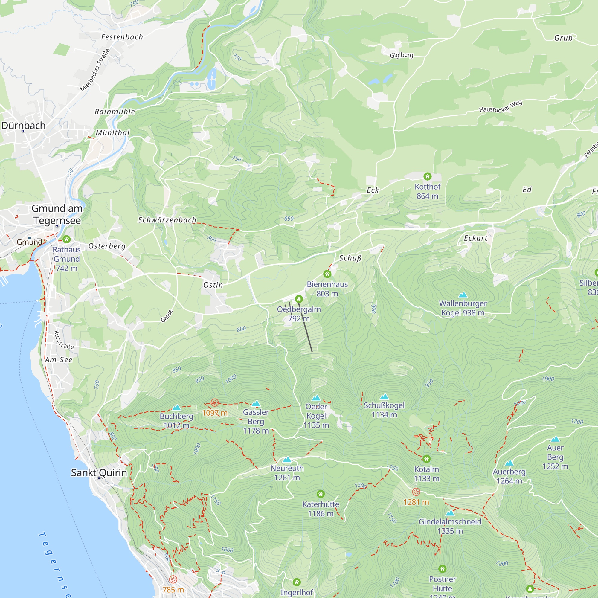 Oedbergalm map