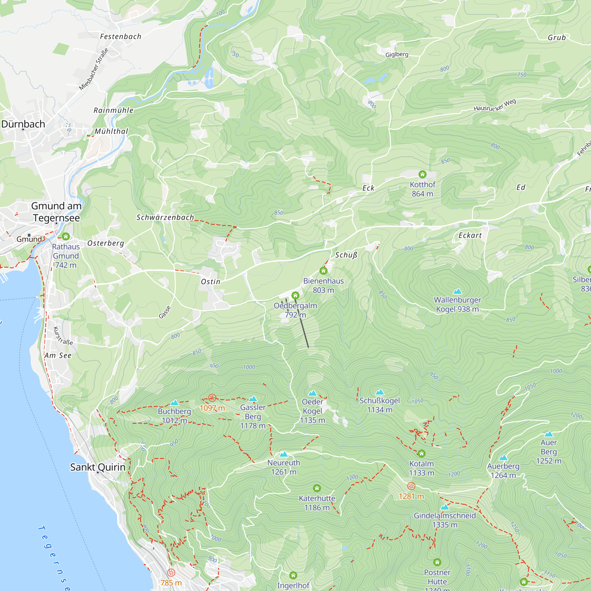 Oedbergalm map