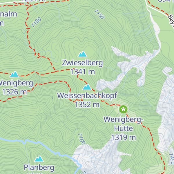 Map of Weissenbachkopf