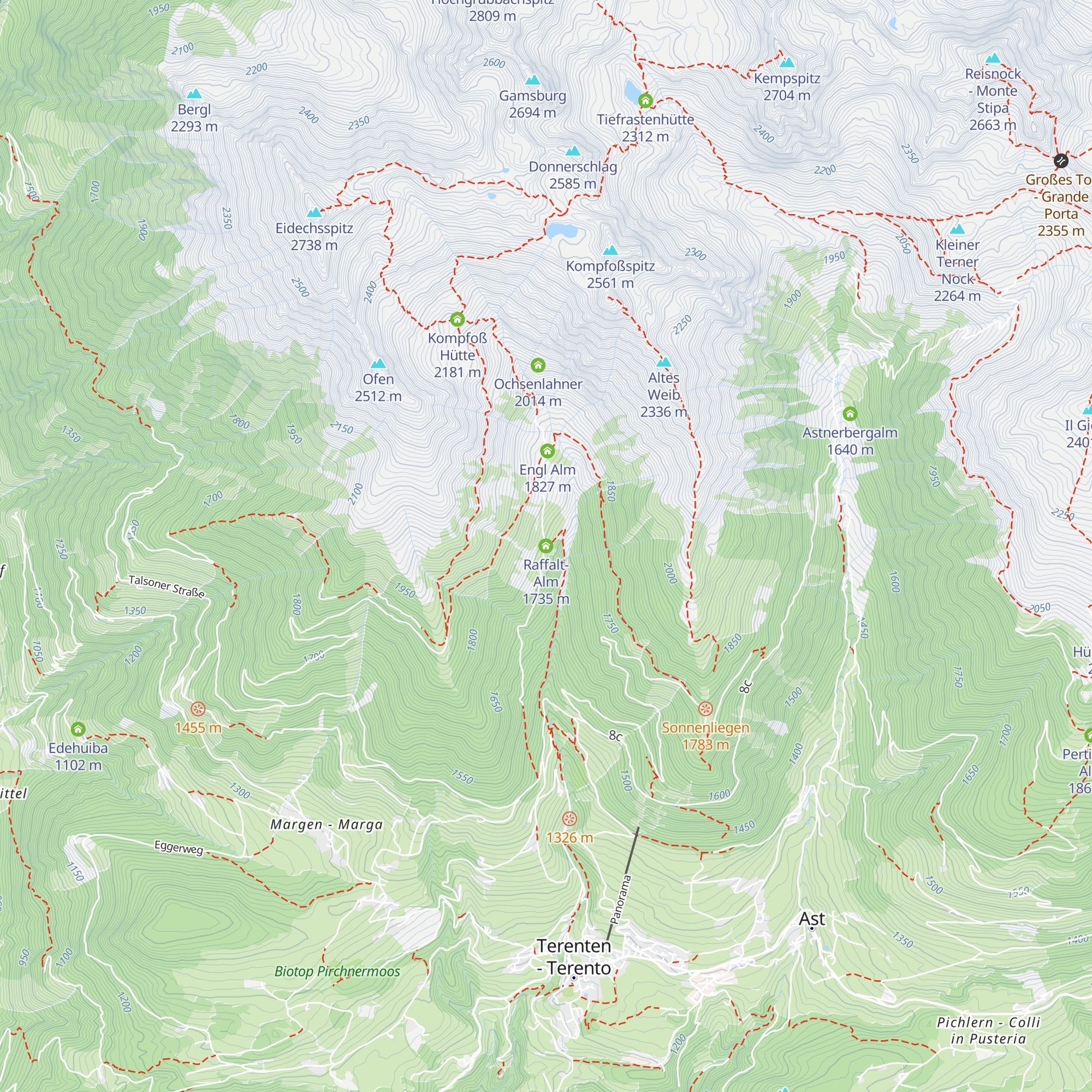 Raffalt-Alm map