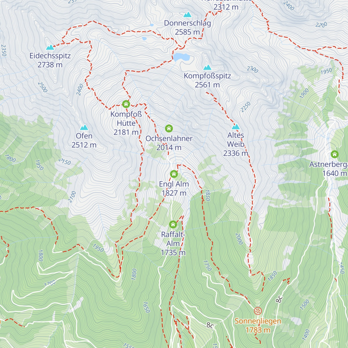 Engl Alm map