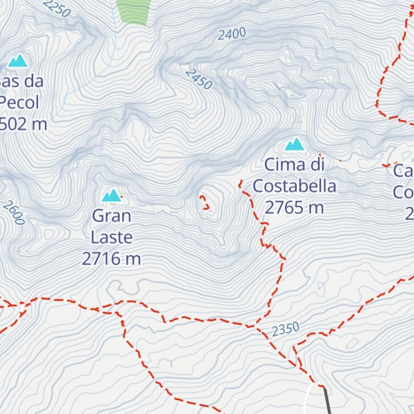 Map of Cima de Campagnacia