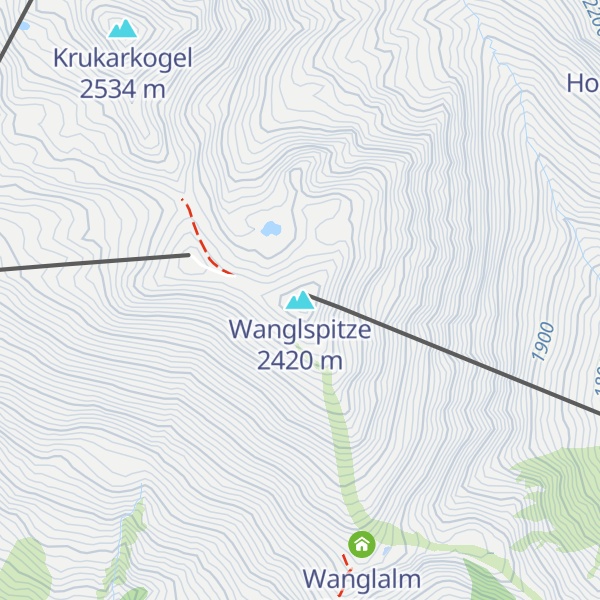 Map of Wanglspitze