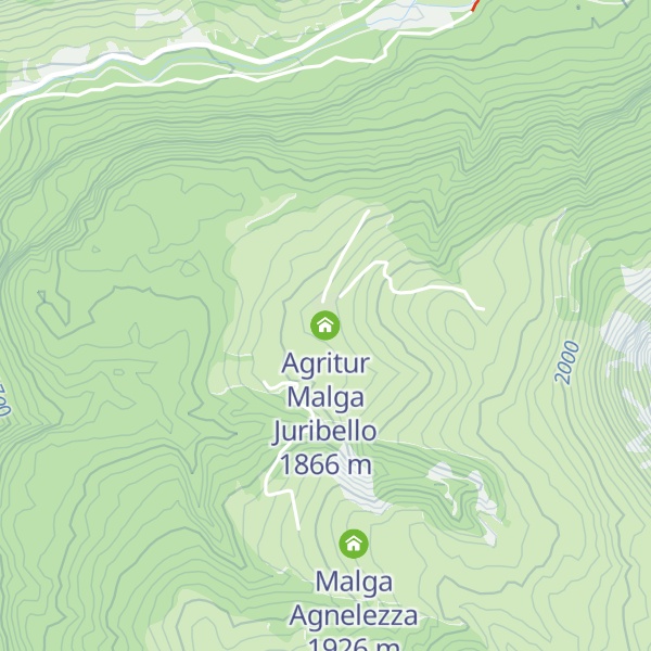 Map of Agritur Malga Juribello