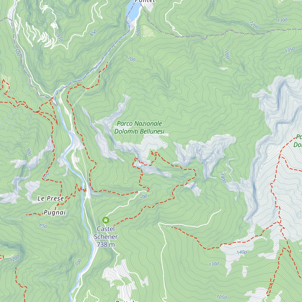 Malga Tavernazzo map