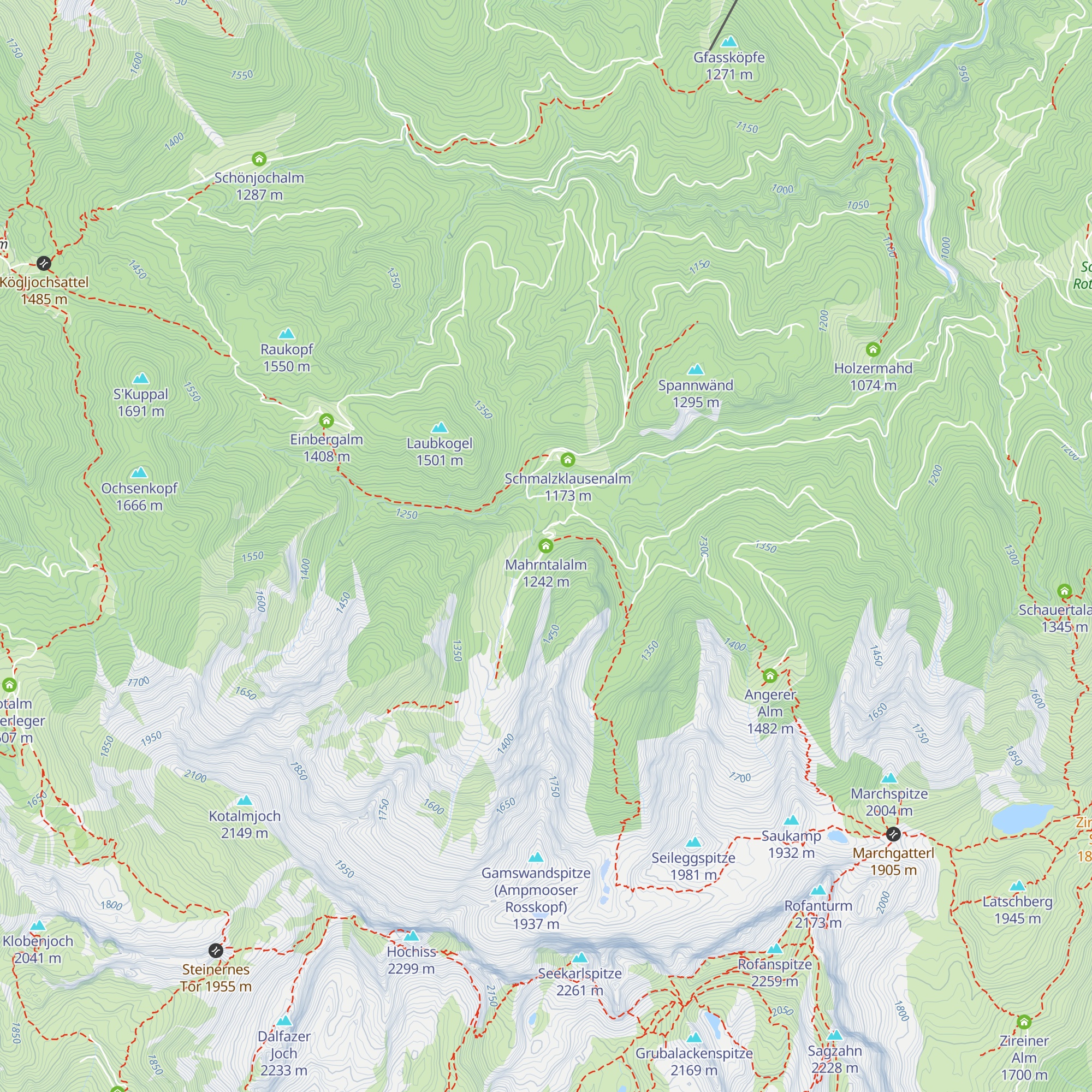 Mahrntalalm map