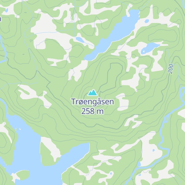 Map of Trøengåsen