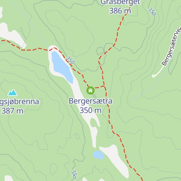 Map of Bergersætra