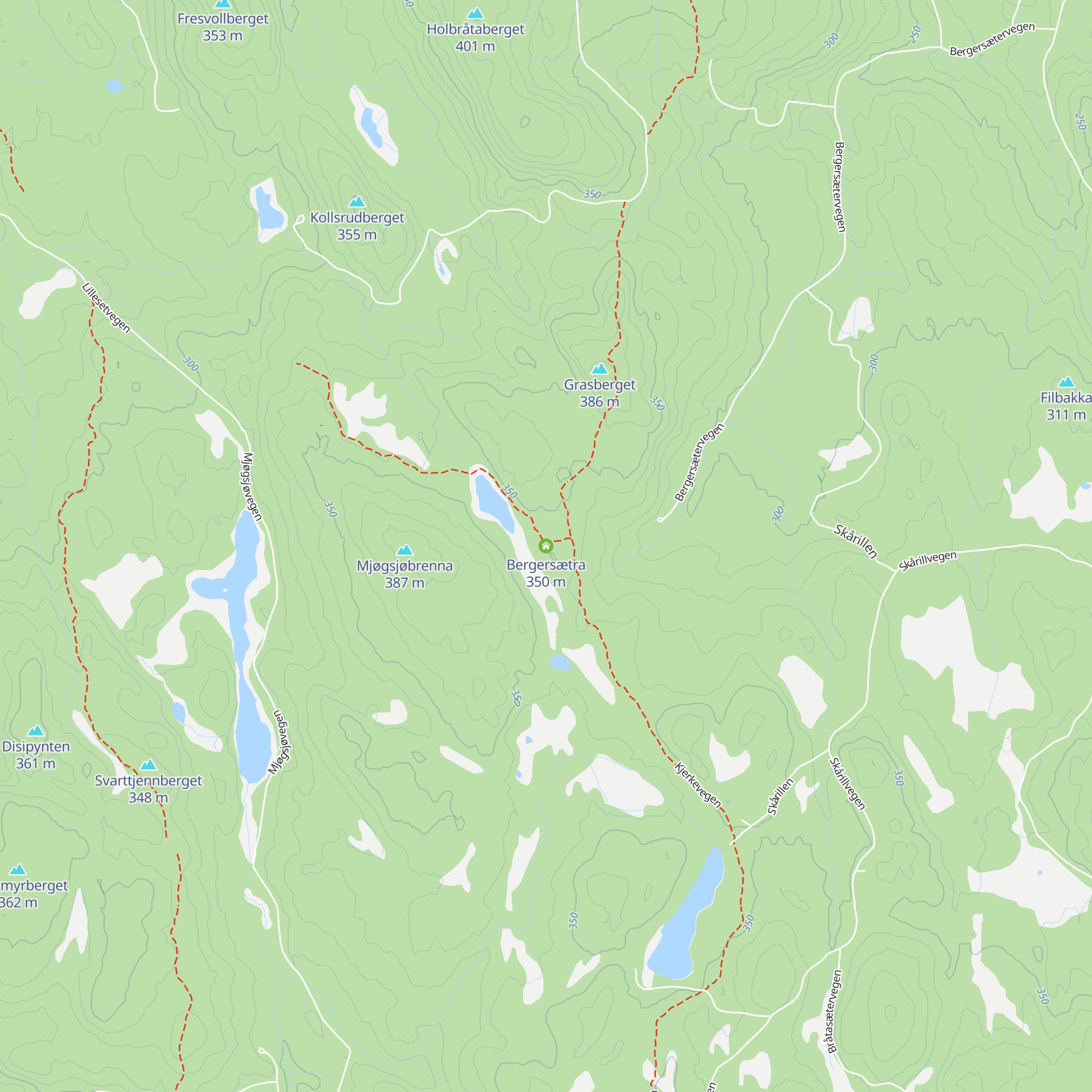 Bergersætra map