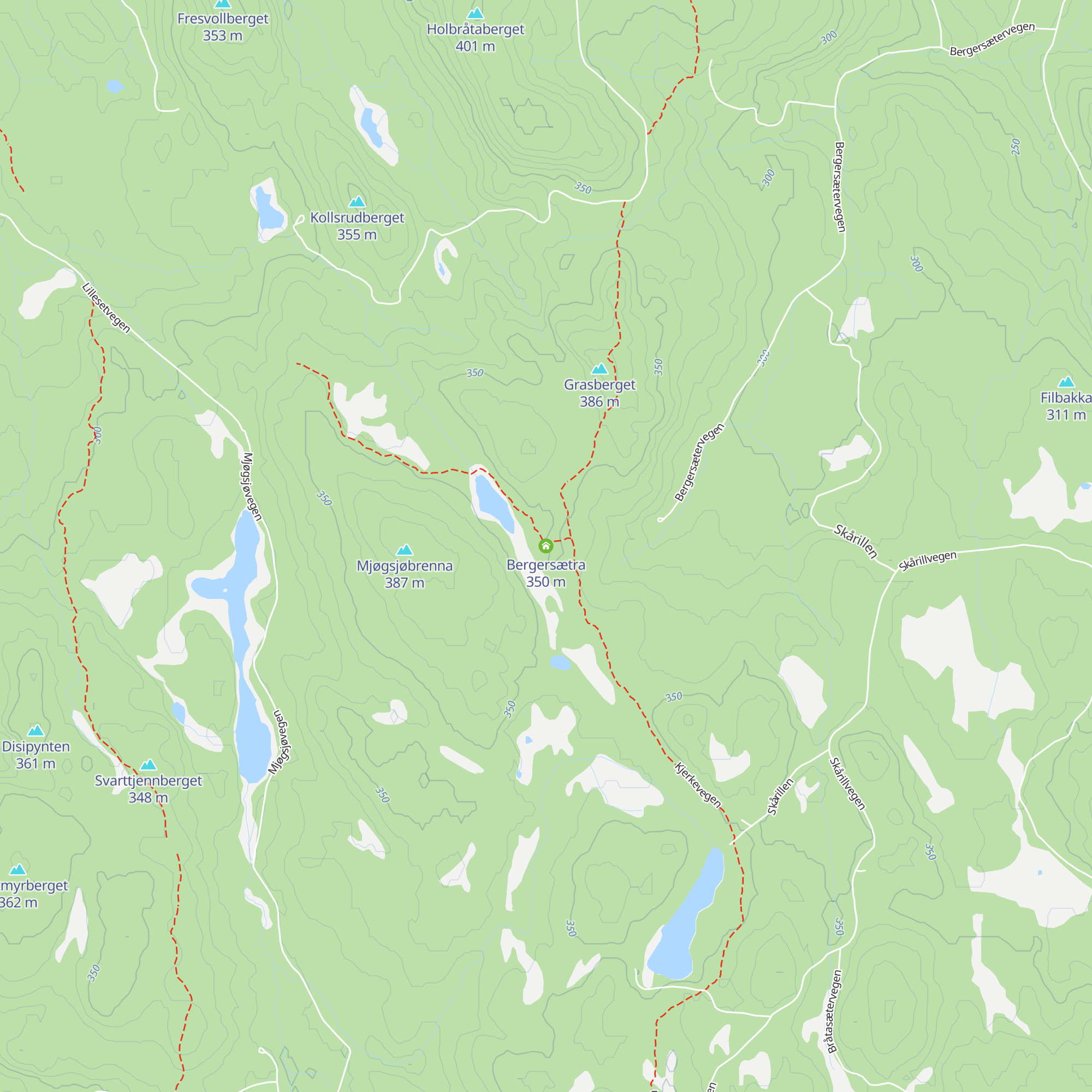 Bergersætra map