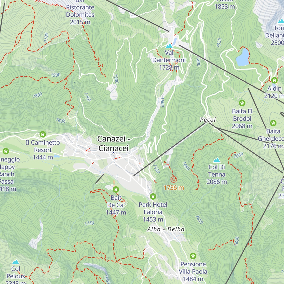 Chalet Vulcano map