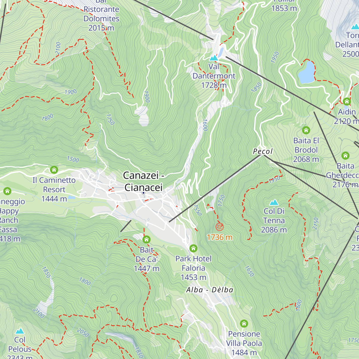 Chalet Vulcano map