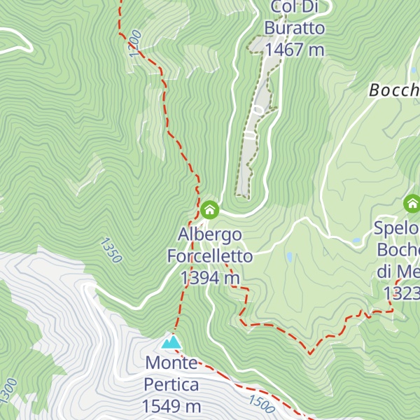 Map of Albergo Forcelletto