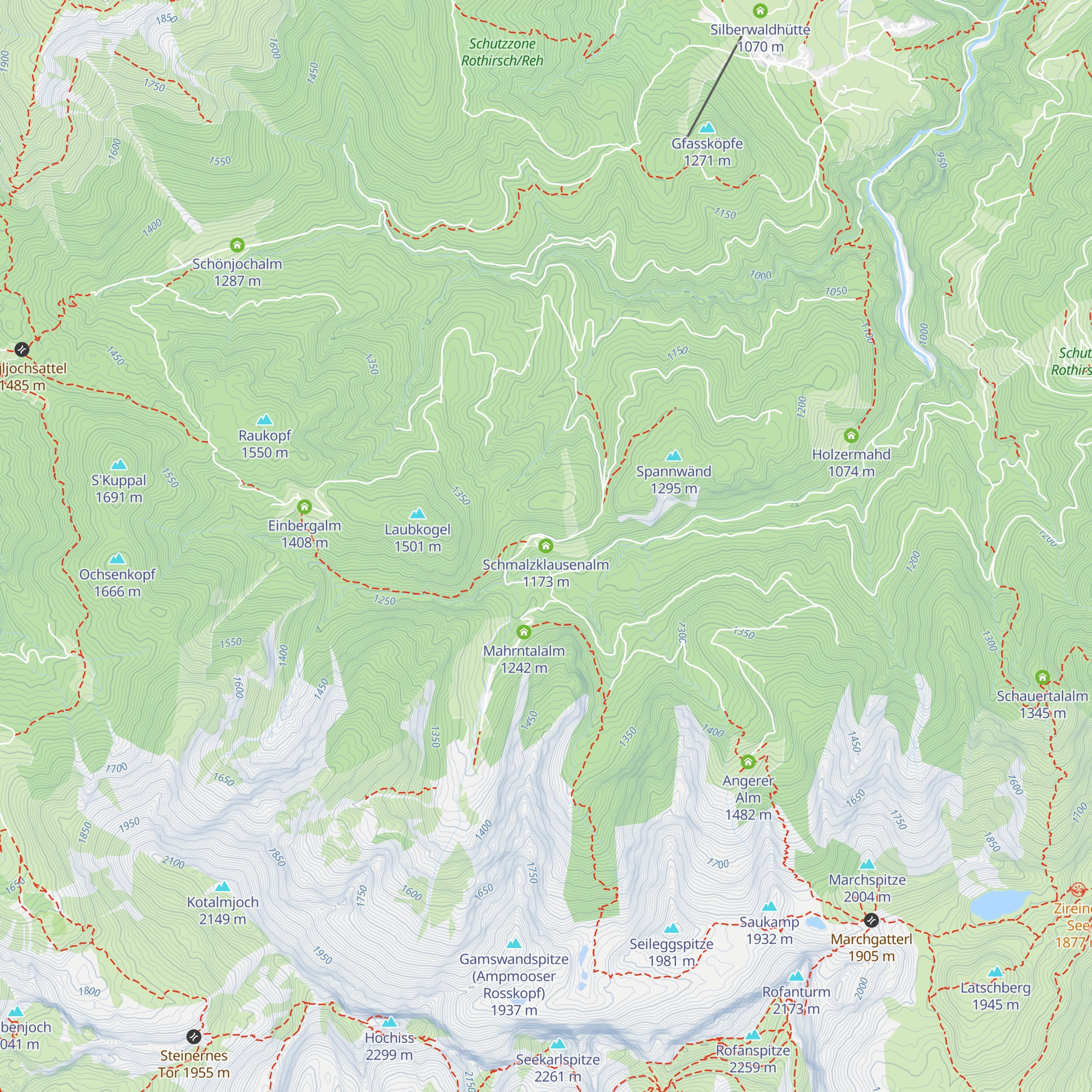 Schmalzklausenalm map