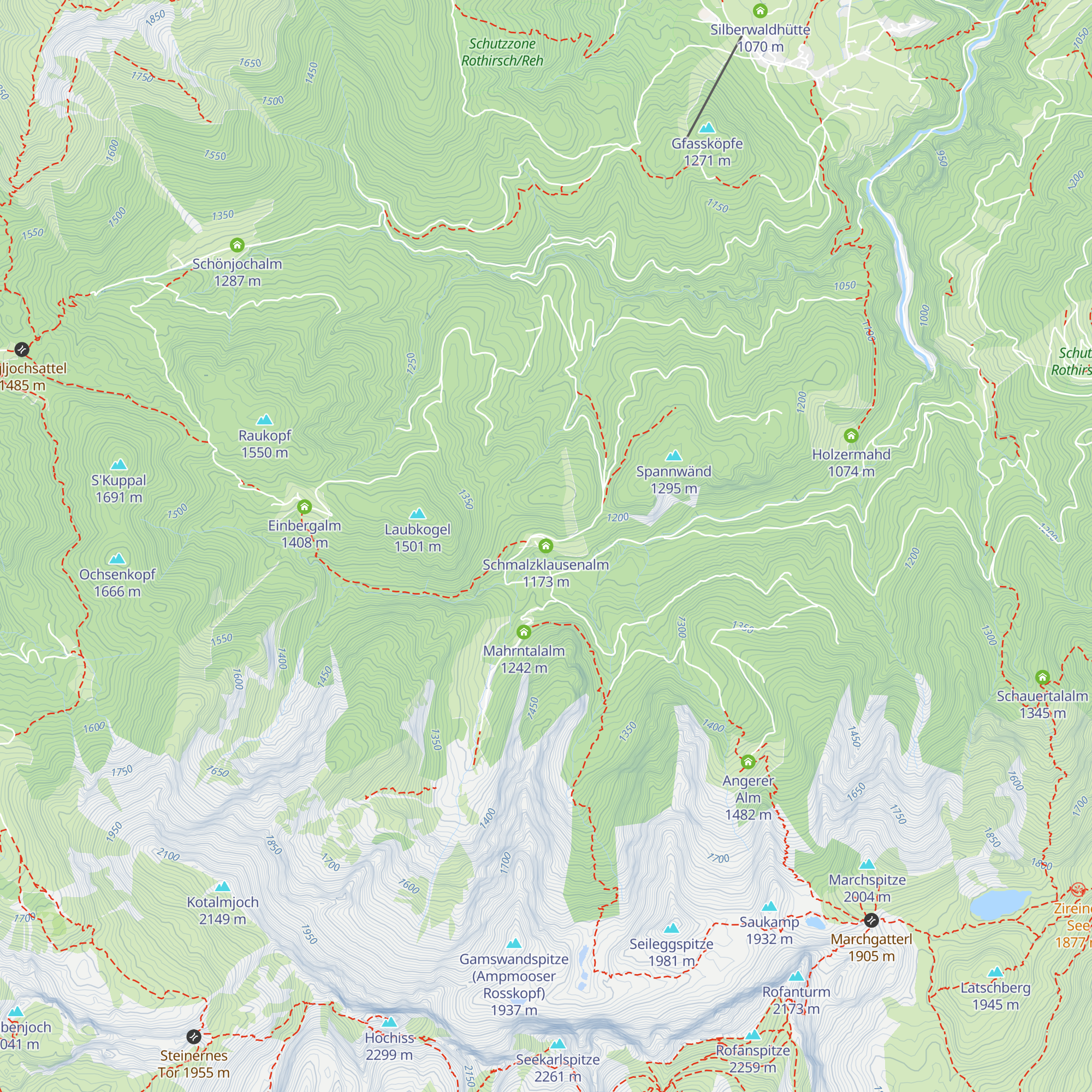 Schmalzklausenalm map