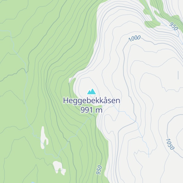 Map of Heggebekkåsen