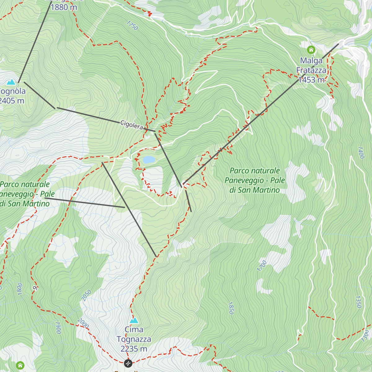Tognola map