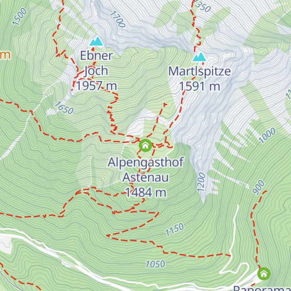 Map of Alpengasthof Astenau