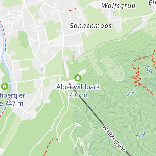 Map of Alpenwildpark