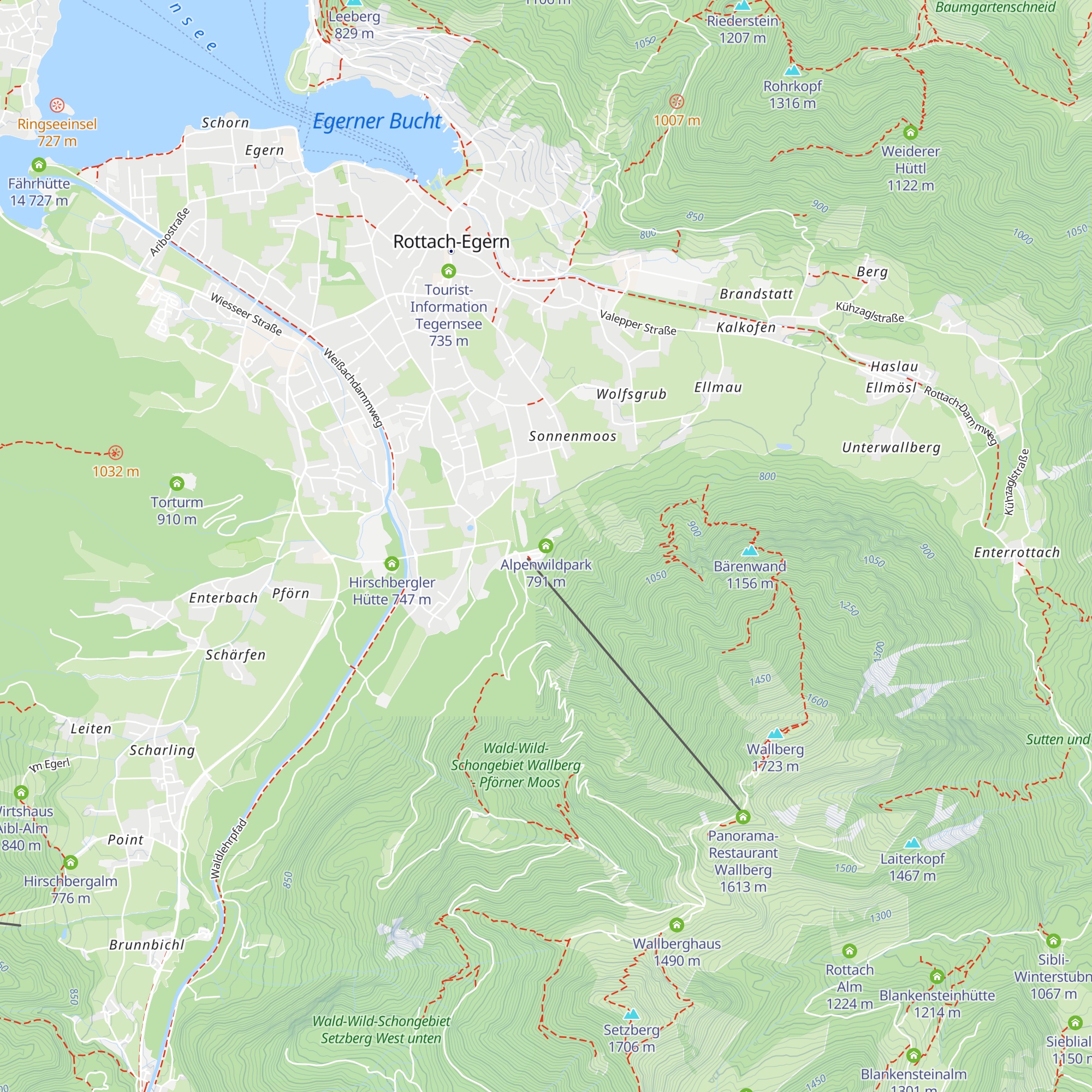 Alpenwildpark map