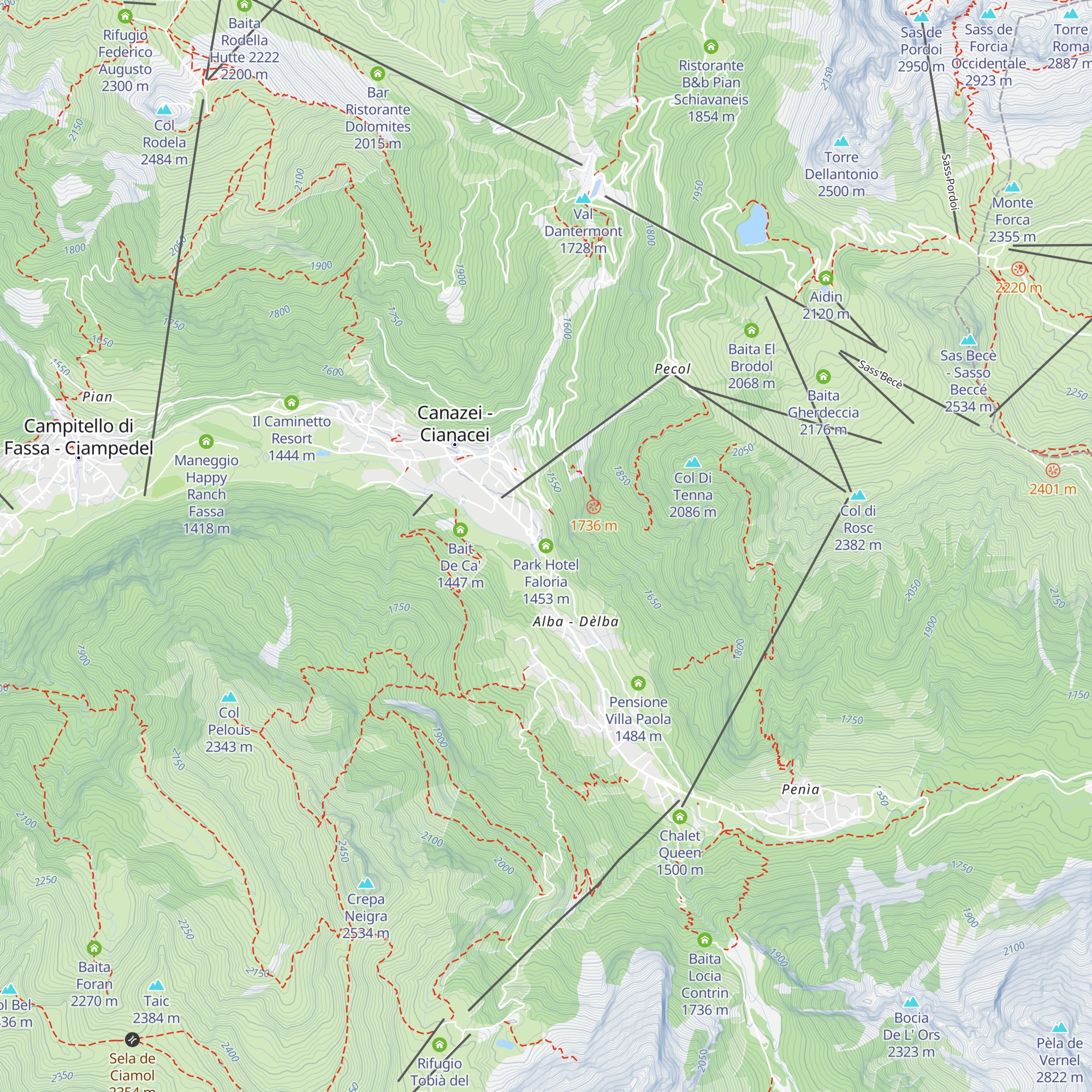 Park Hotel Faloria map