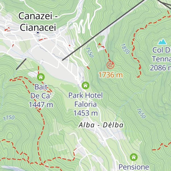 Map of Park Hotel Faloria